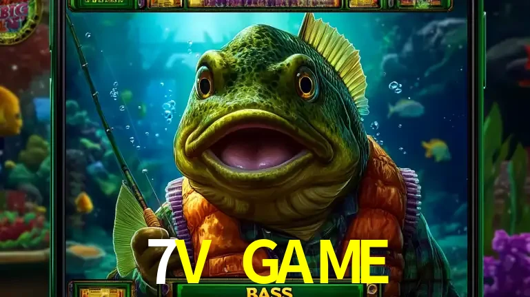 Personagem de peixe pescador do popular jogo de slot com tema de pescaria, uma das emocionantes opções de caça-níqueis para jogar e ganhar no cassino 7V GAME.